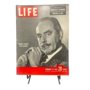 LIFE Magazine February 21 1949 Dean Acheson Cover Elizabeth Taylor Photos